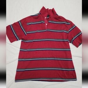 Wentworth men's size XL Red striped polo shirt #T5